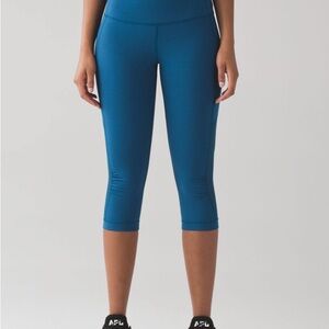 Lululemon Gear Up Crop 17” - Poseidon